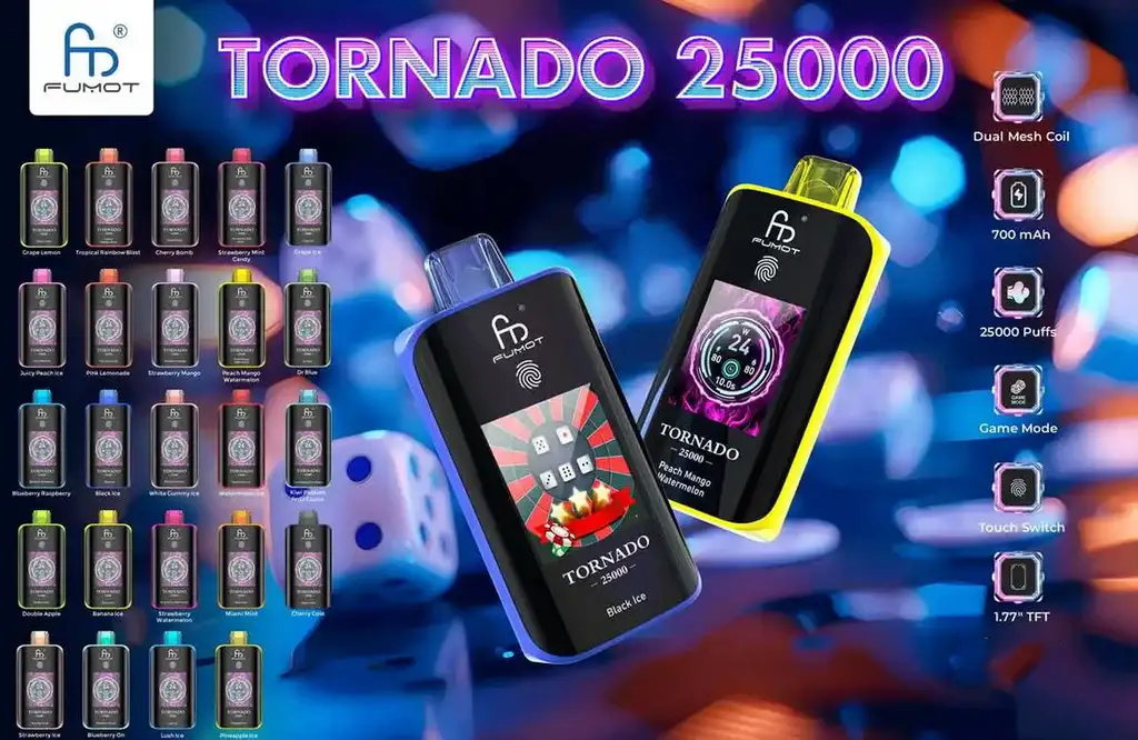 Fumot 25K Tornado Vape Recensie